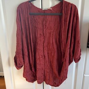 Kimchi Blue | Maroon Kimono Top | Medium / Large
